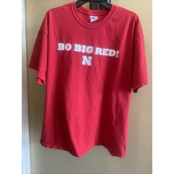 Bo Big Red Nebraska Huskers Red T Shirt Size XL Coach Bo Pelini - Picture 9 of 9